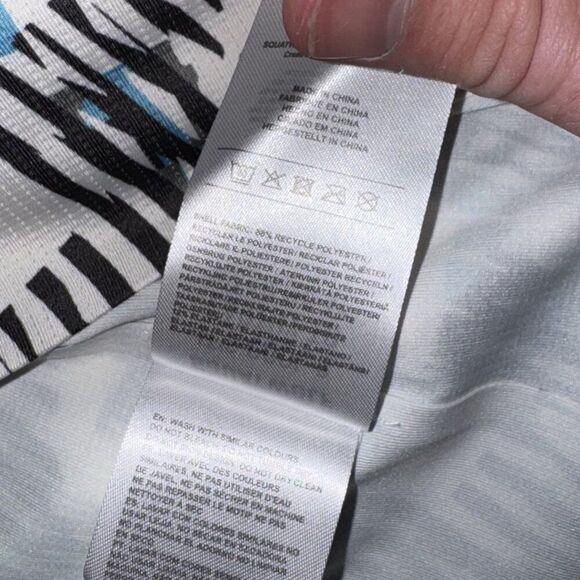 SquatWolf Lab360 TDry Pro Tee Future Glitch White Black Blue Shirt Men’s Large - Picture 5 of 6